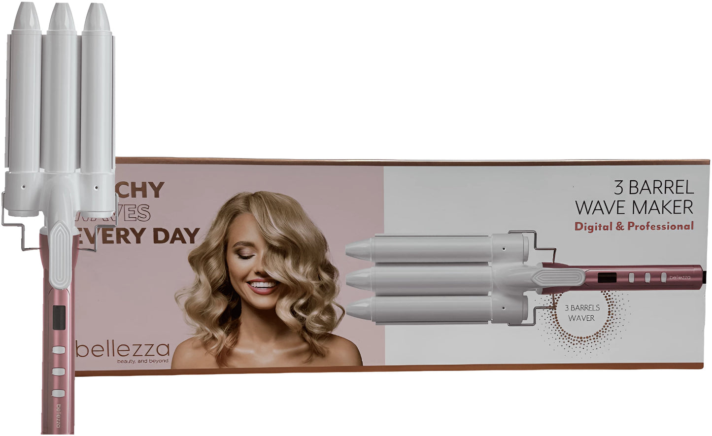מסלסל תלת וויבר מקצועי לשיער Bellezza